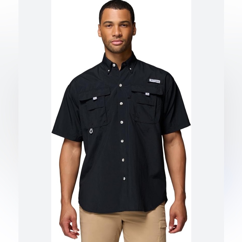 Columbia Men's Bahama II UPF 50 Short Sleeve Fishing Jersey Shirt - Size Medium